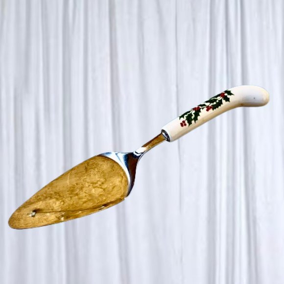 Ceramic Christmas Handle Pie Server 18/8 Stainless Steel Japan Cake Utensil - Picture 4 of 11